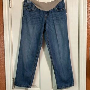 4/$20 Maternity Indigo Blue Straight Leg Jeans in Blue and Gray